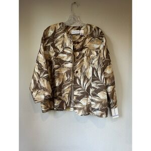 NWT Alfred Dunner Women's Size‎ 18 Blazer Jacket Floral  Lightweight